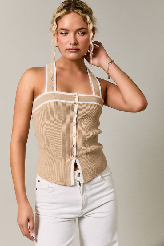 Ribbed Sweater Tank