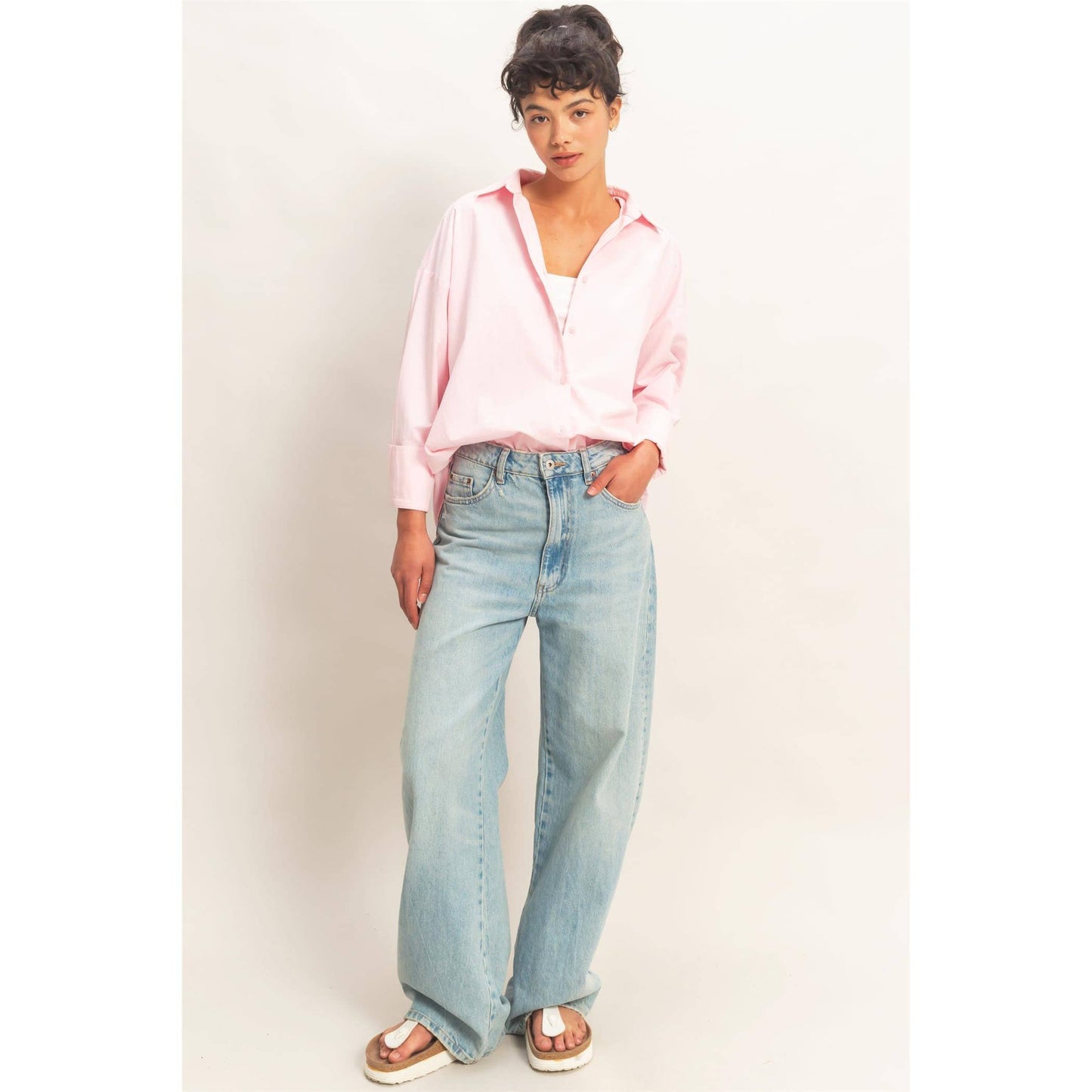 Button Up Poplin Shirt