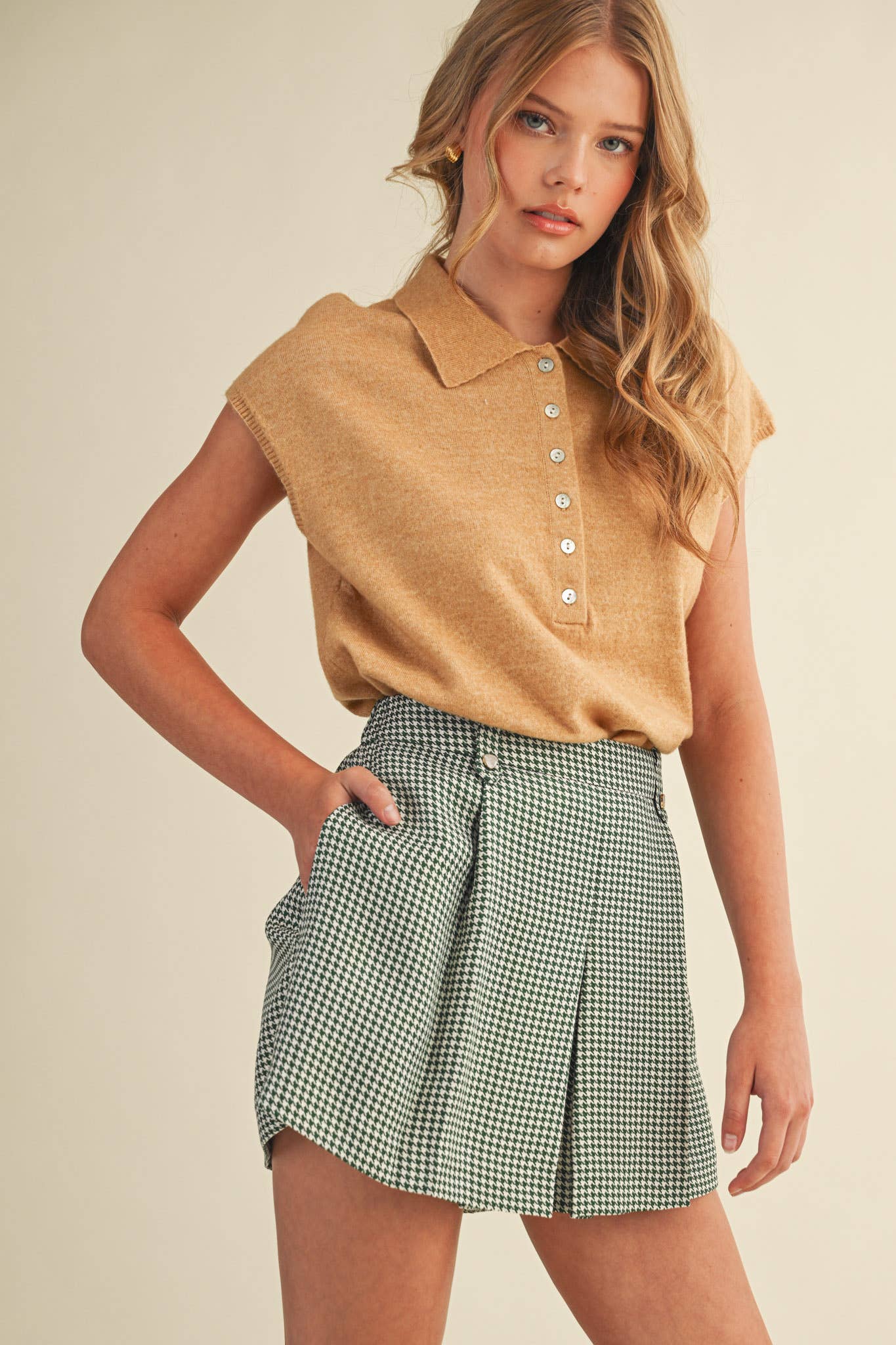 Cap Sleeve Sweater Vest