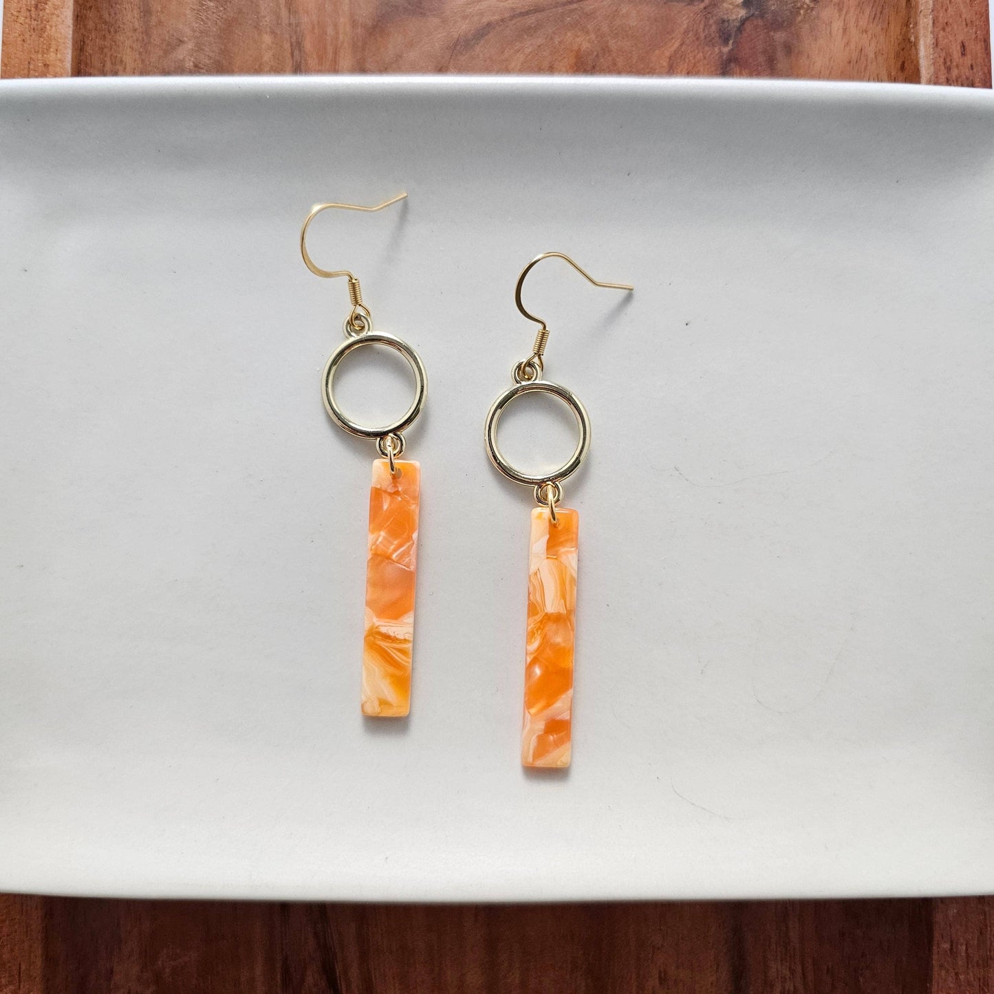 Isabella Earrings - Orange Popsicle