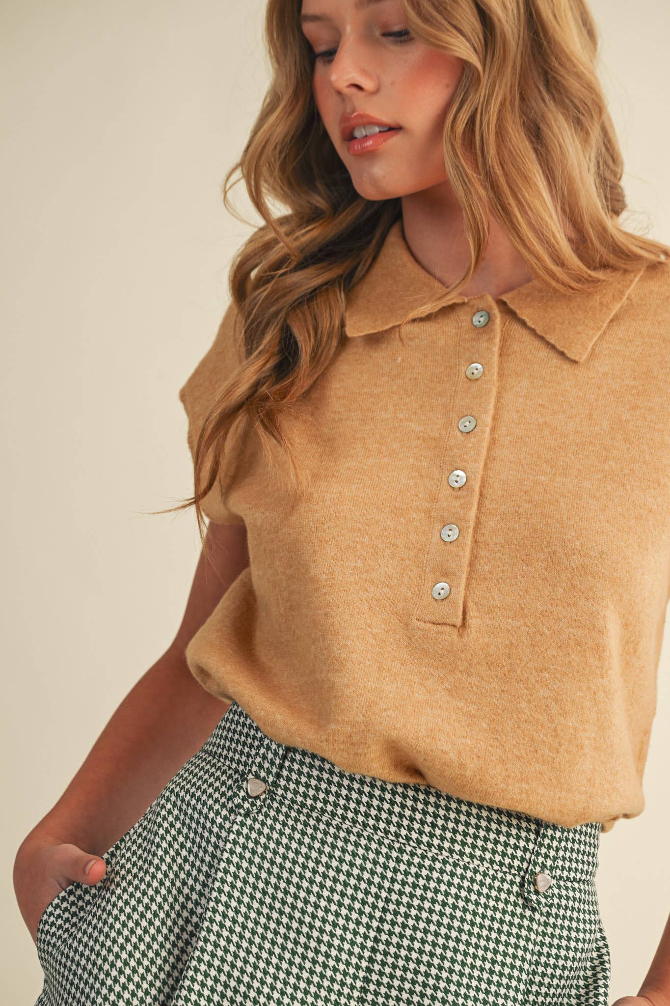 Cap Sleeve Sweater Vest