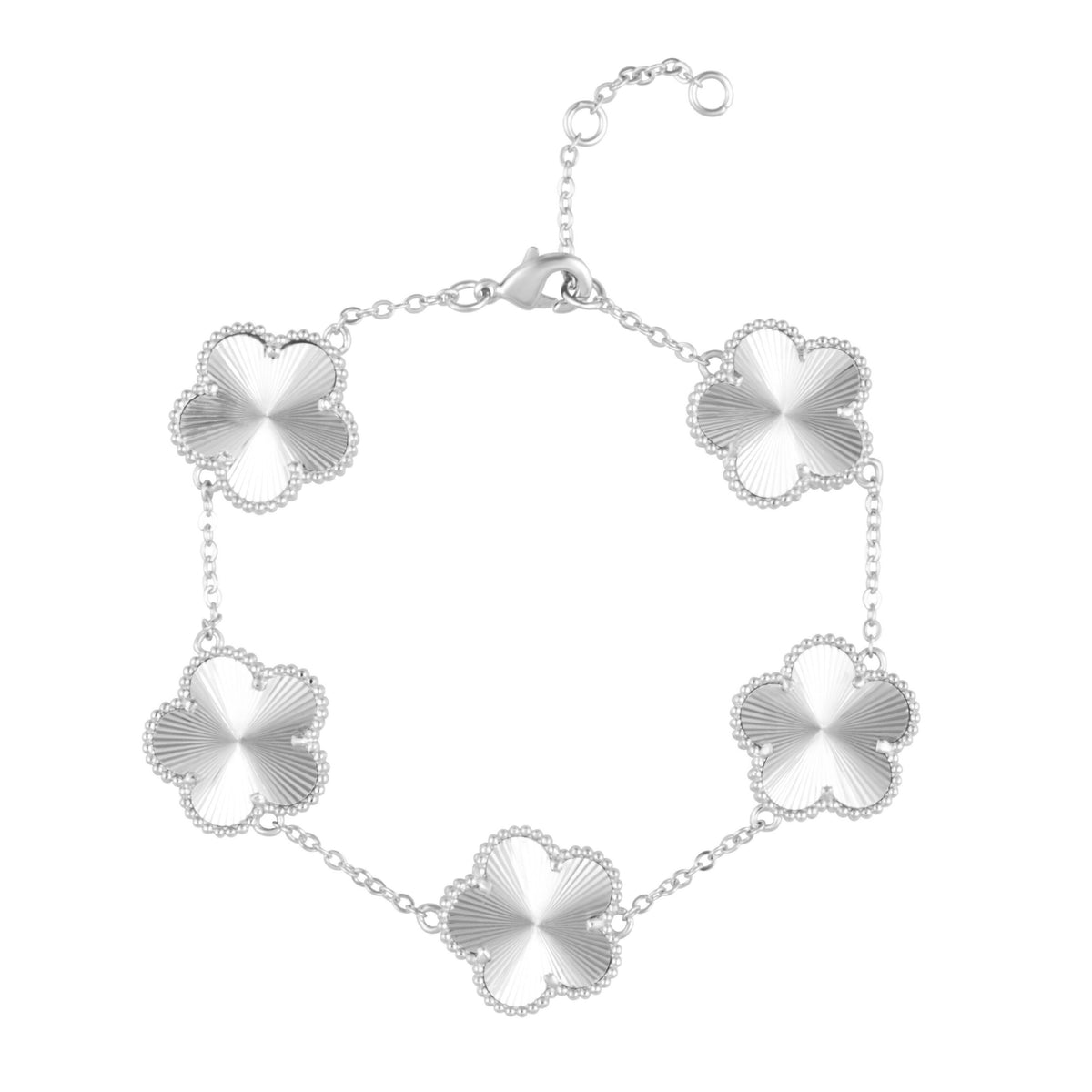 Adeline Clover Bracelet in Silver