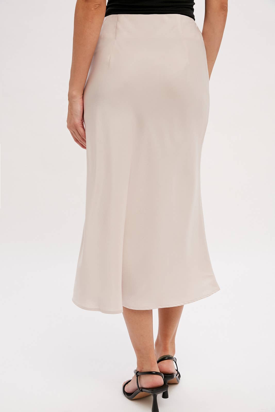 Satin Midi Skirt