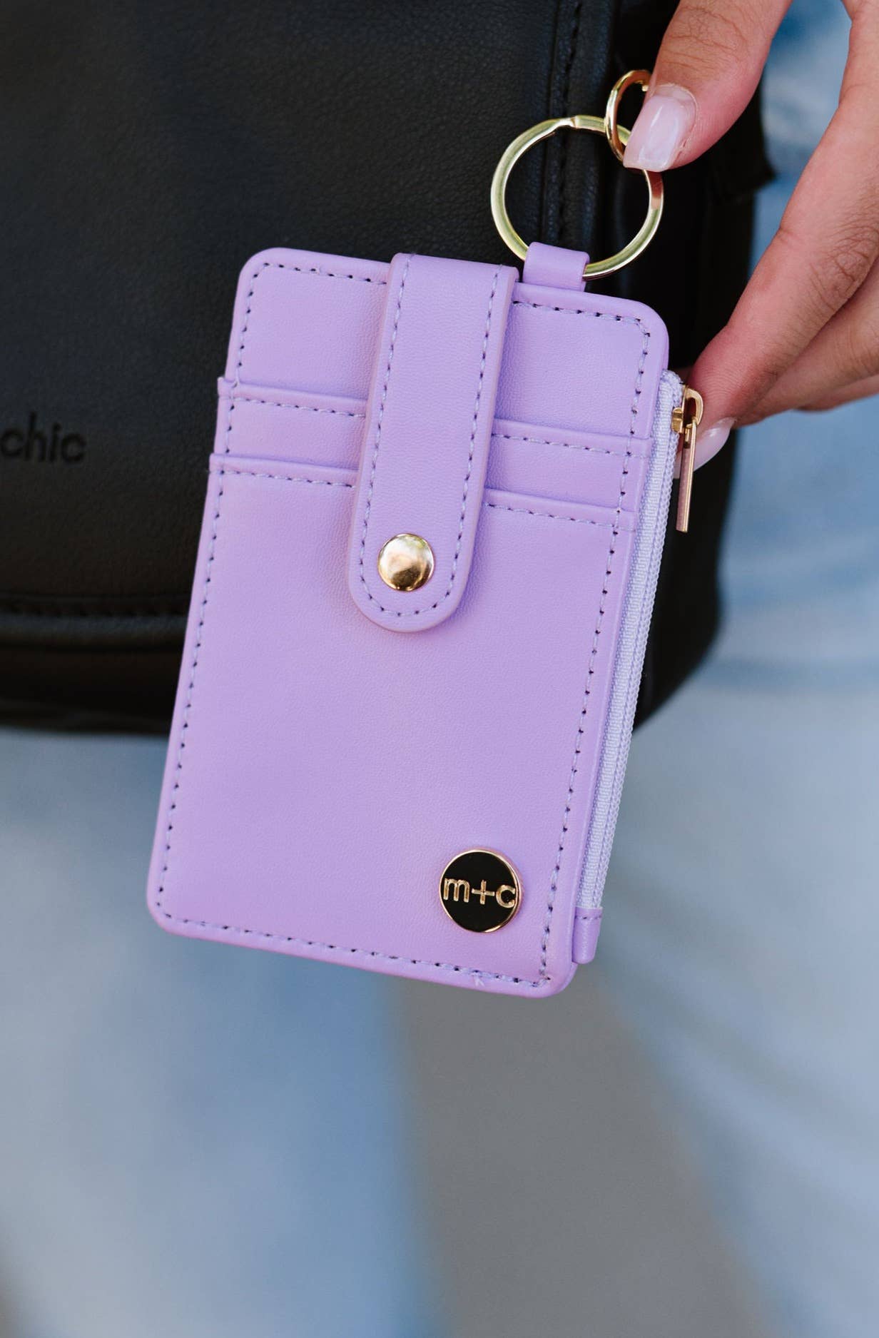 Ava Handheld Keychain Wallet Backpack Purse Accessory