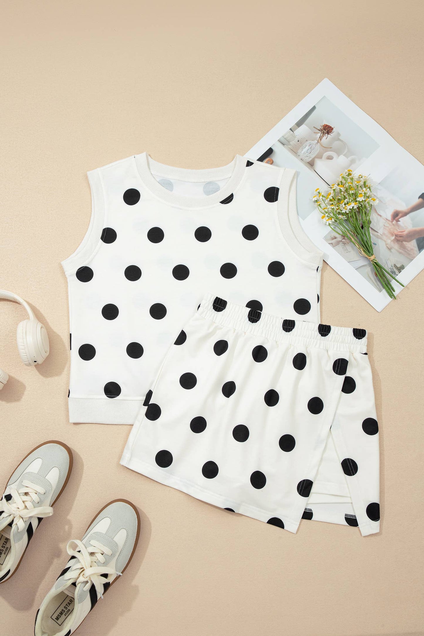 Polka Dot Two-Piece Set