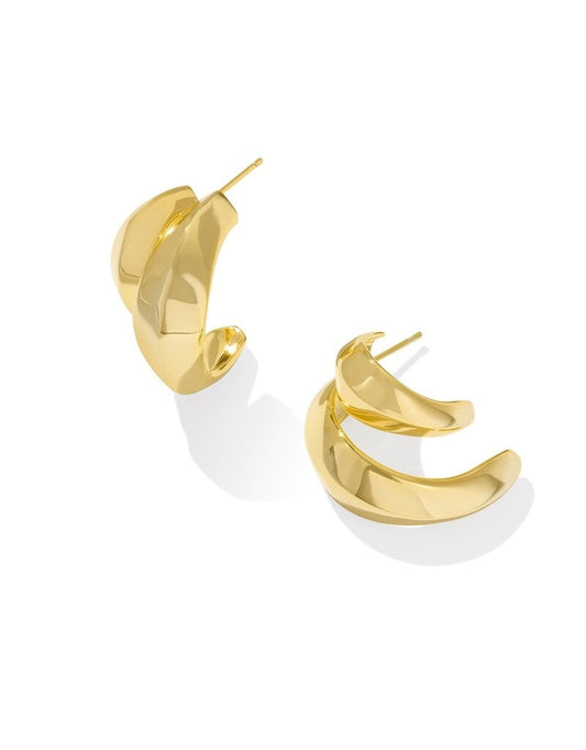 Liana Sculptural Double Drop Earrings