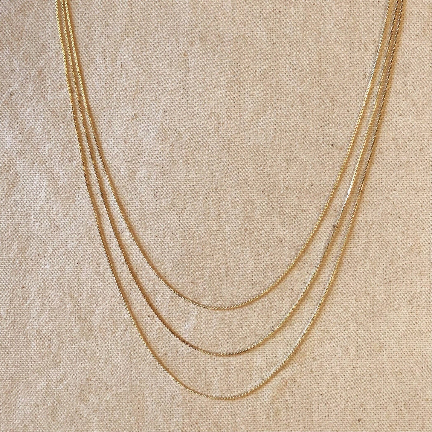 18k Gold Filled Dainty Chain Necklace