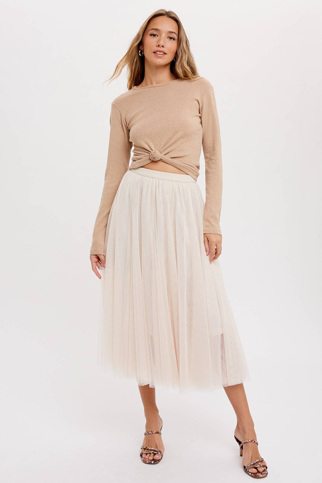 Holiday Tulle Midi Skirt