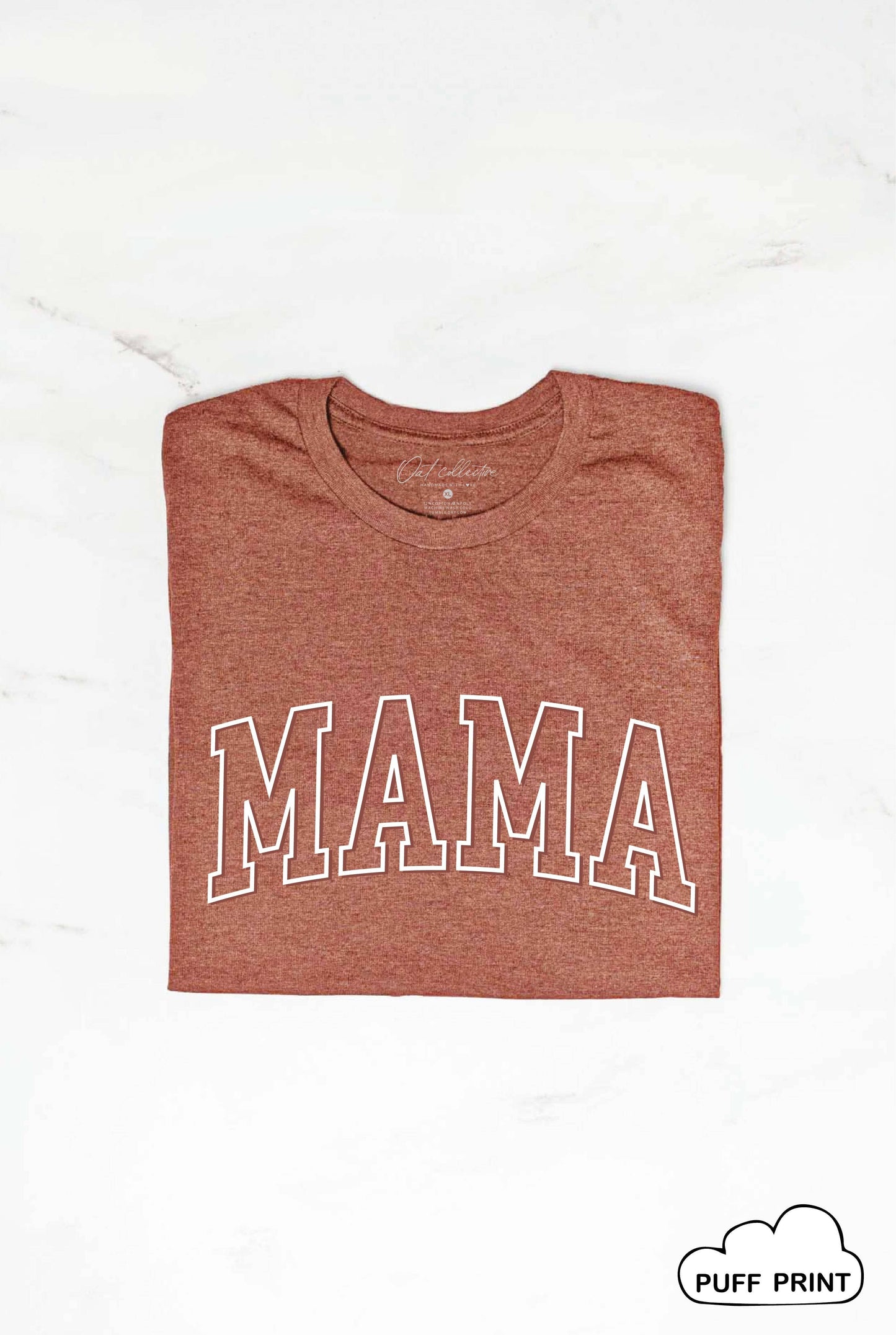 MAMA Puff Print Graphic T-Shirt