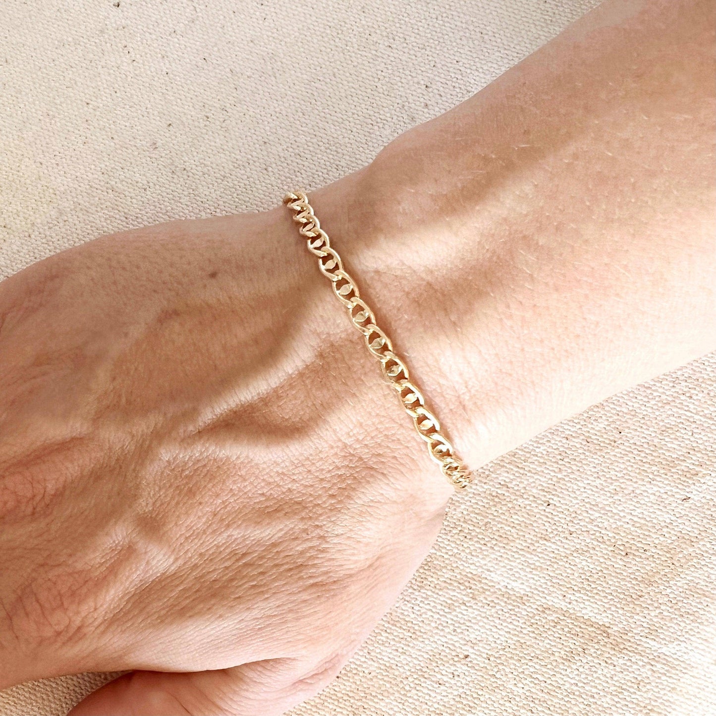 Fancy Mariner 18k Gold Filled Bracelet