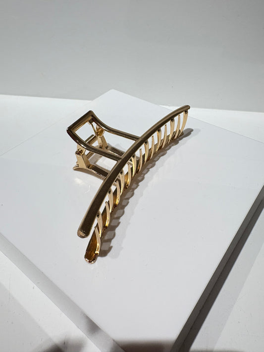 Crescent Gold Claw Clip