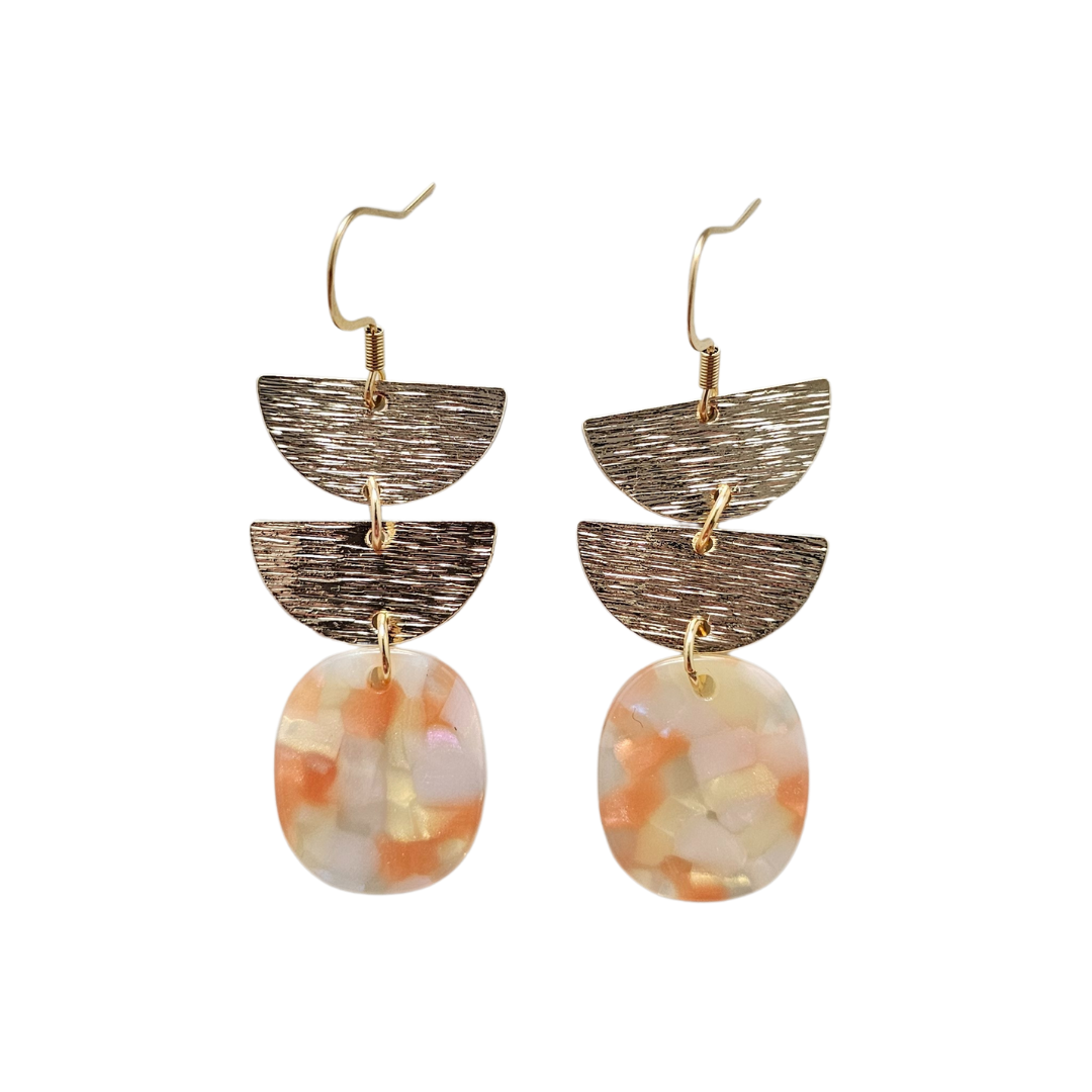 Elena Earrings - Orange Dream