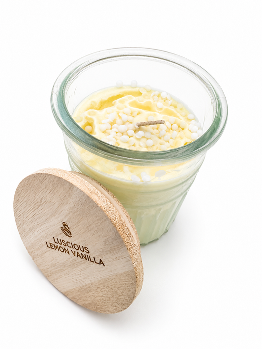 Luscious Lemon Vanilla, 12oz Timeless Jar