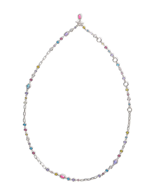 Mini Elisa and Abbie Silver Convertible Strand Necklace