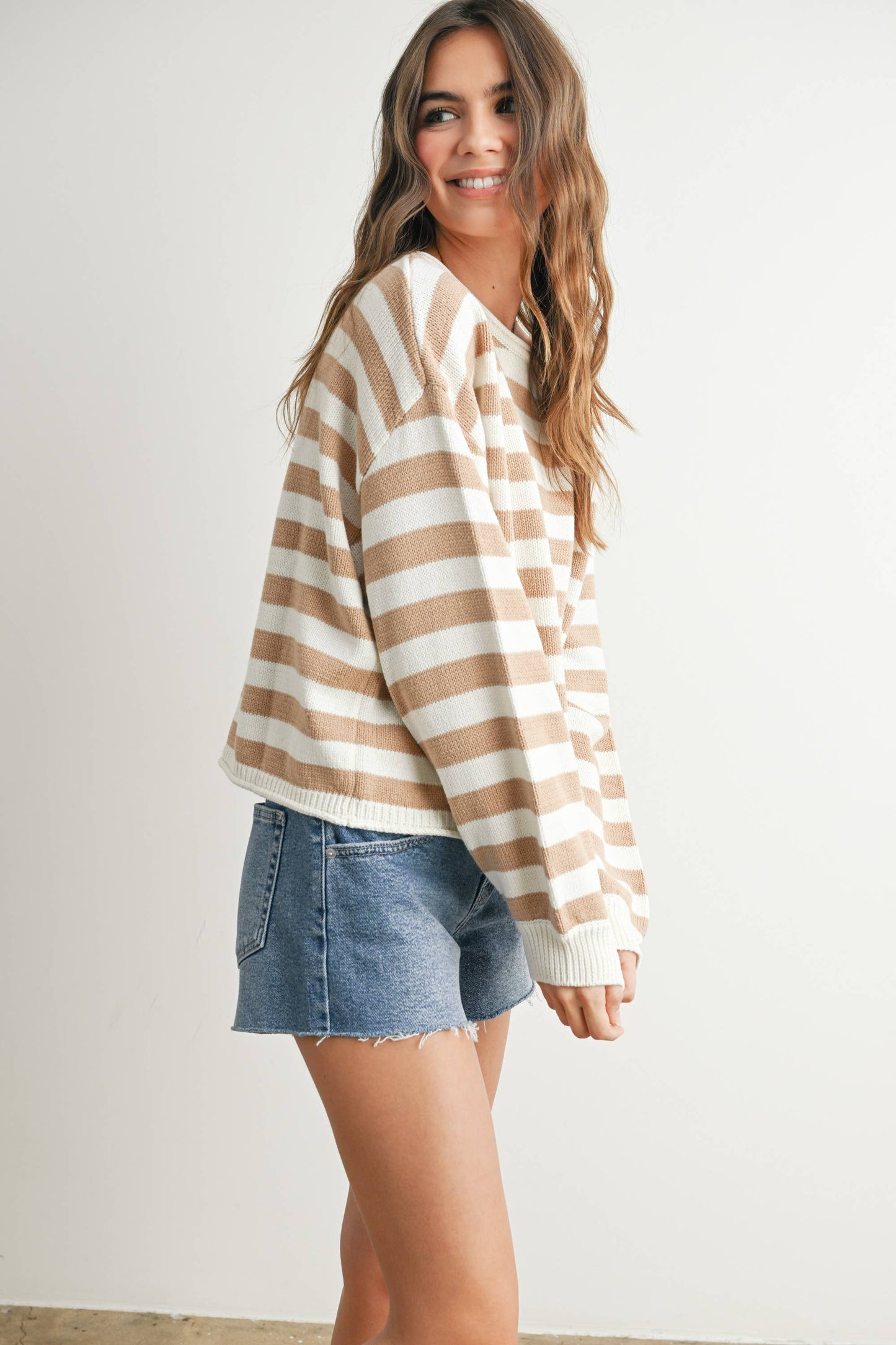 Comfy Stripped Sweater Top