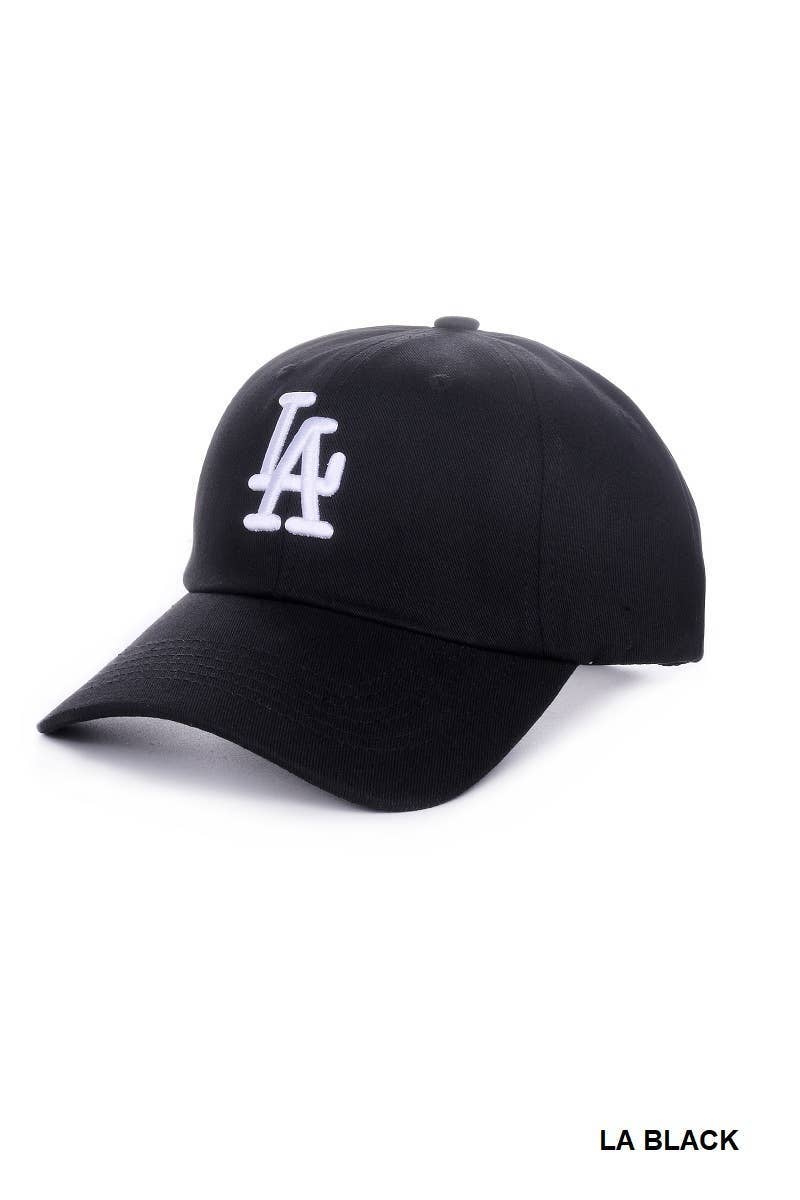City Logo Embroidered Monogram Baseball Cap Hat