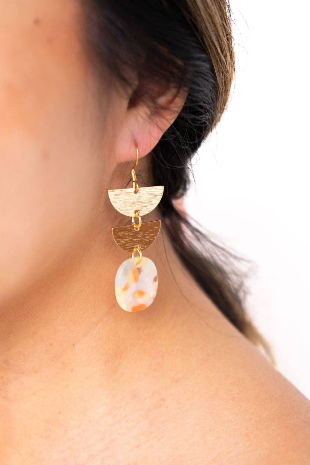 Elena Earrings - Orange Dream