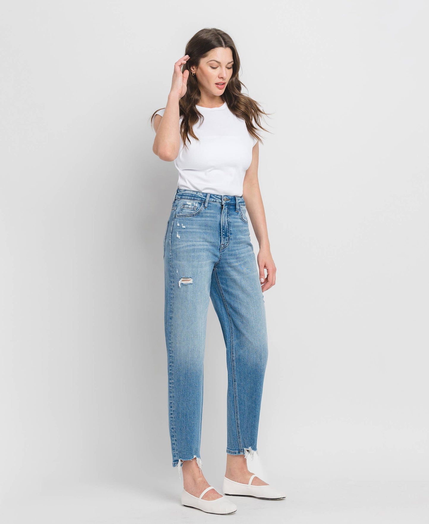 Super High Rise Barrel Fit Jeans