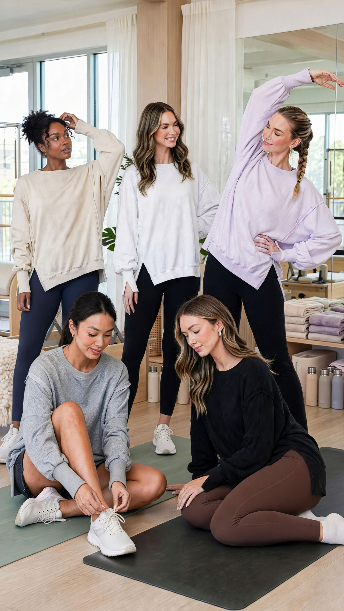 Oversized High-Low Pullover Sweatshirt