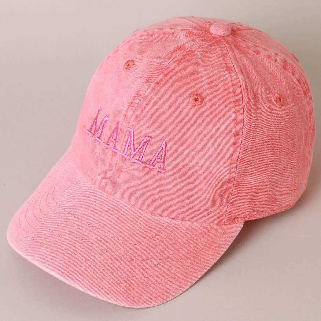 MAMA Embroidered Cotton Baseball Cap