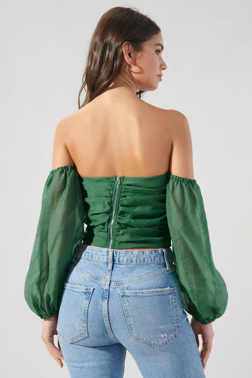 Dreya Ruched Off the Shoulder Top