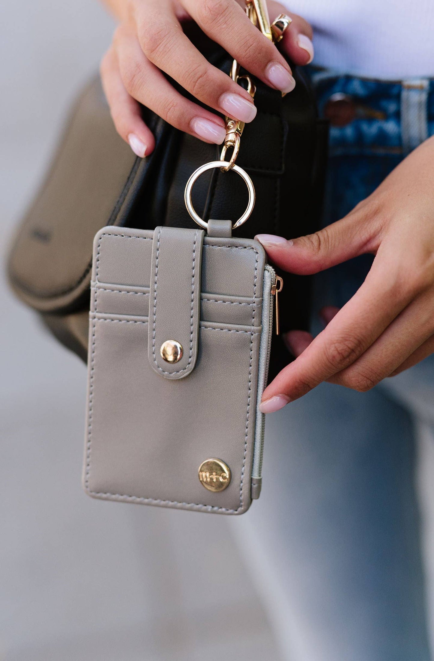 Ava Handheld Keychain Wallet Backpack Purse Accessory