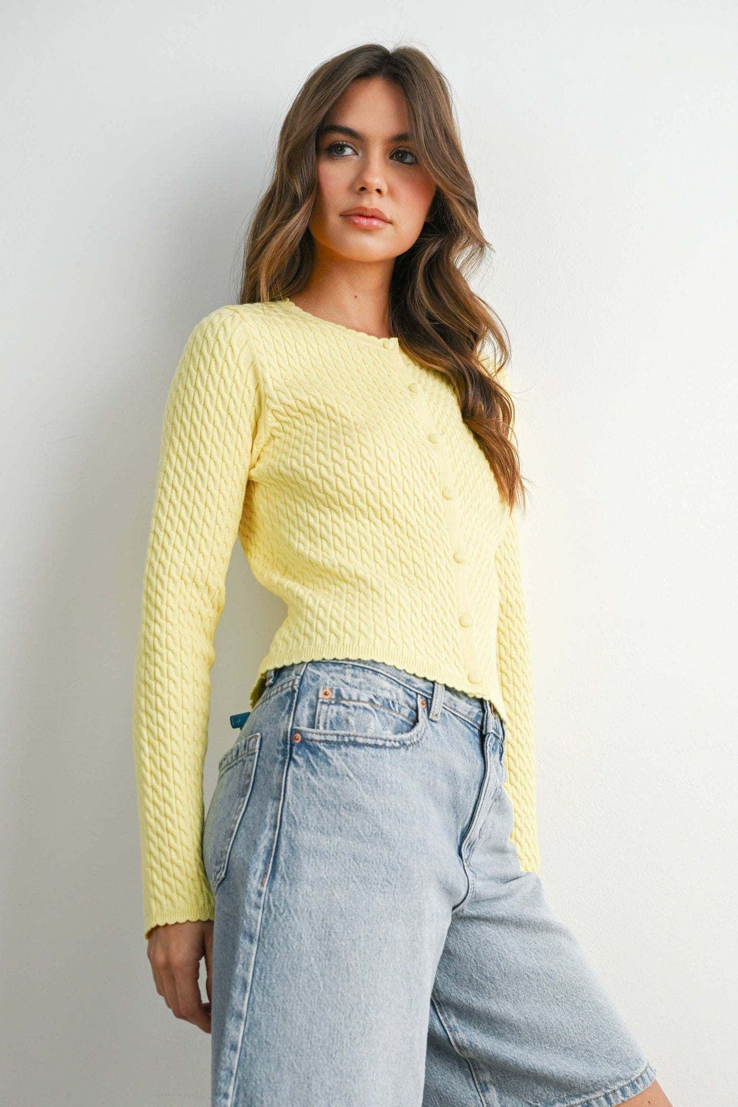 Button-Up Knit Cardigan