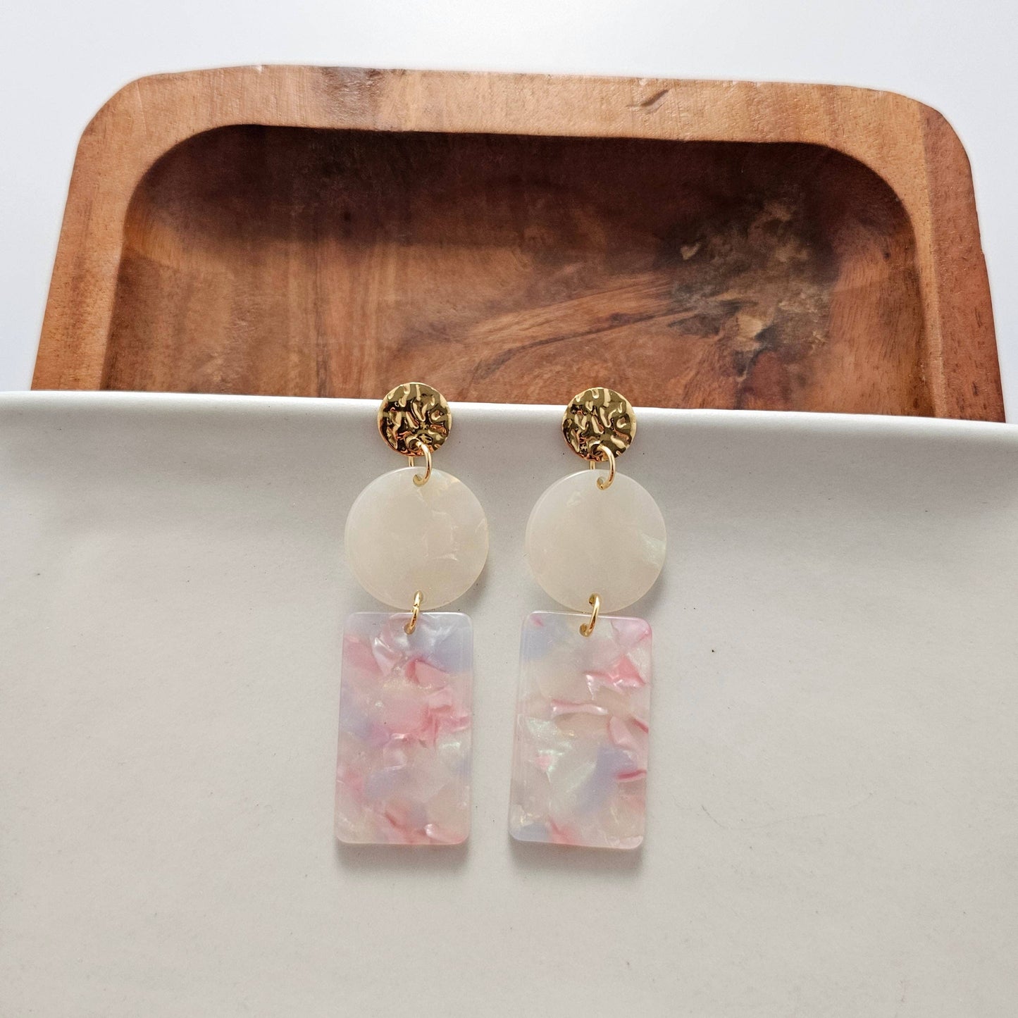 Whimsical Earrings - Iridescent Pastel