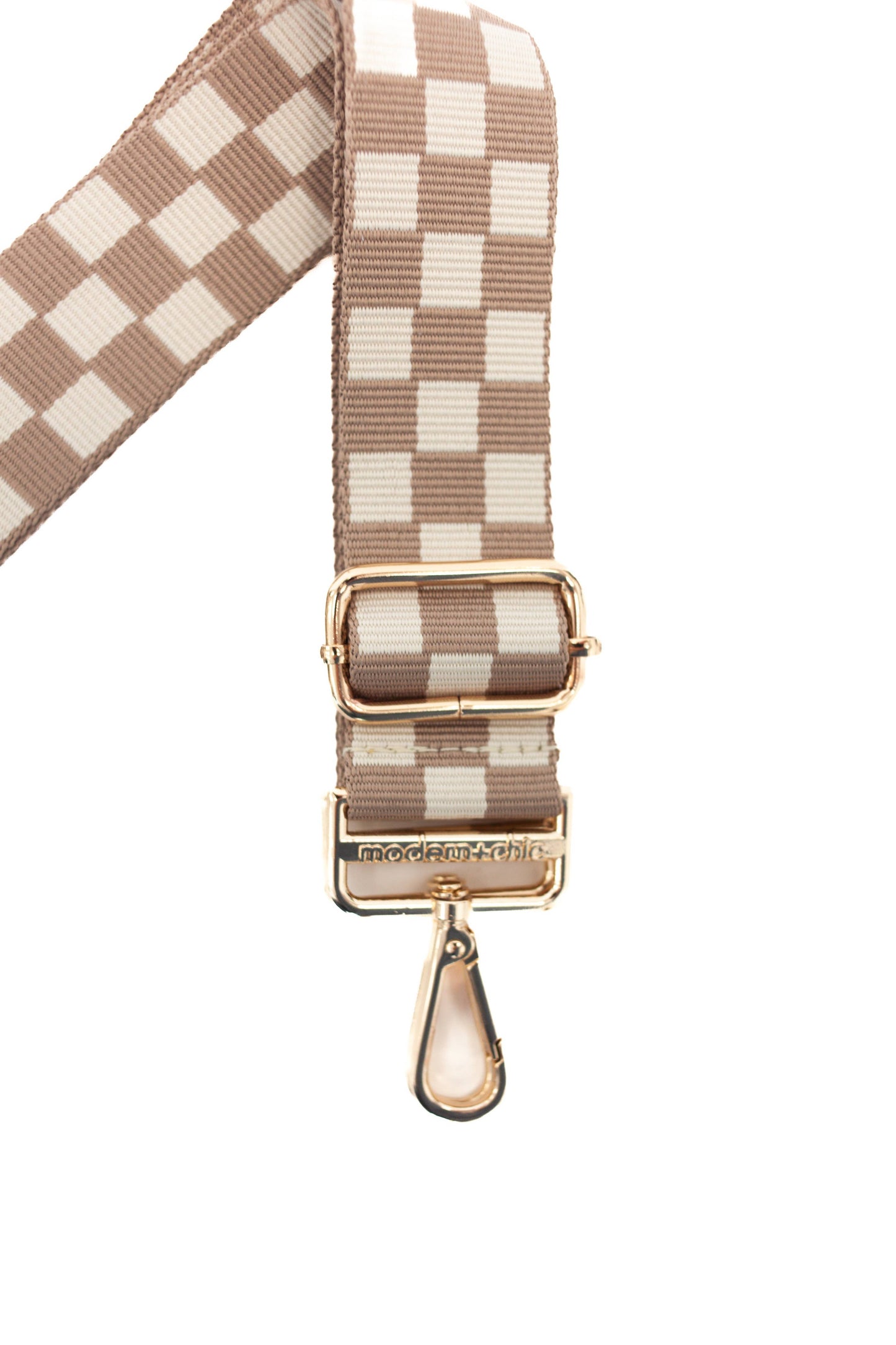 Lizzie Checkered Adjustable Bag Strap