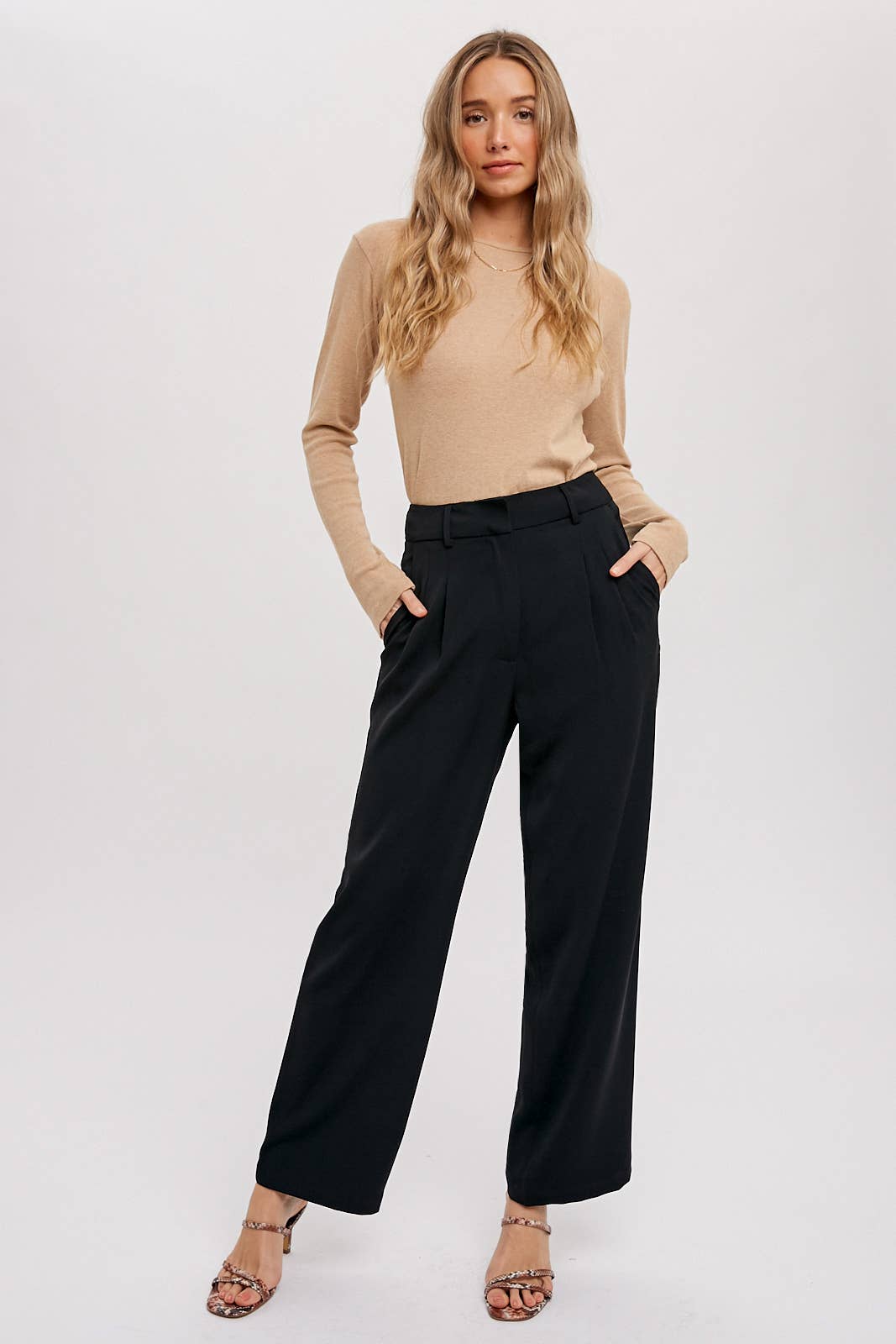 Tailored High Waisted Pants