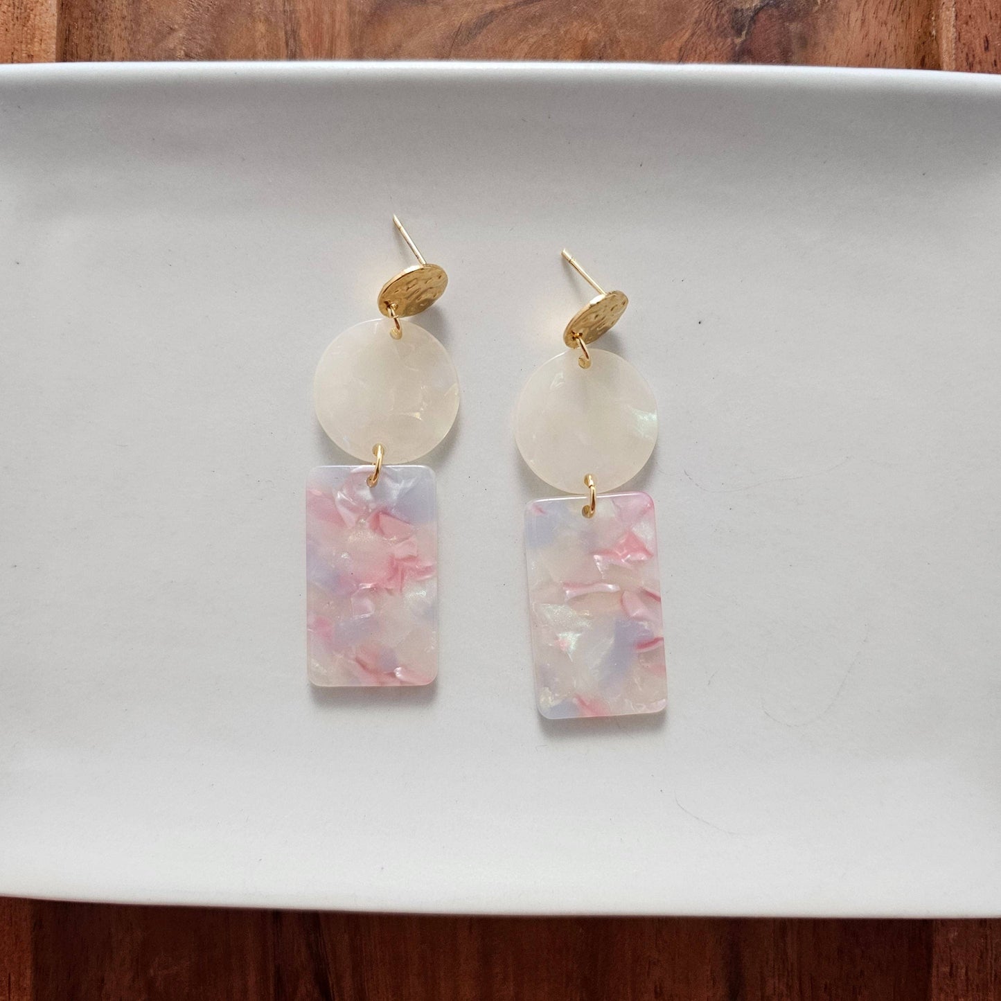 Whimsical Earrings - Iridescent Pastel