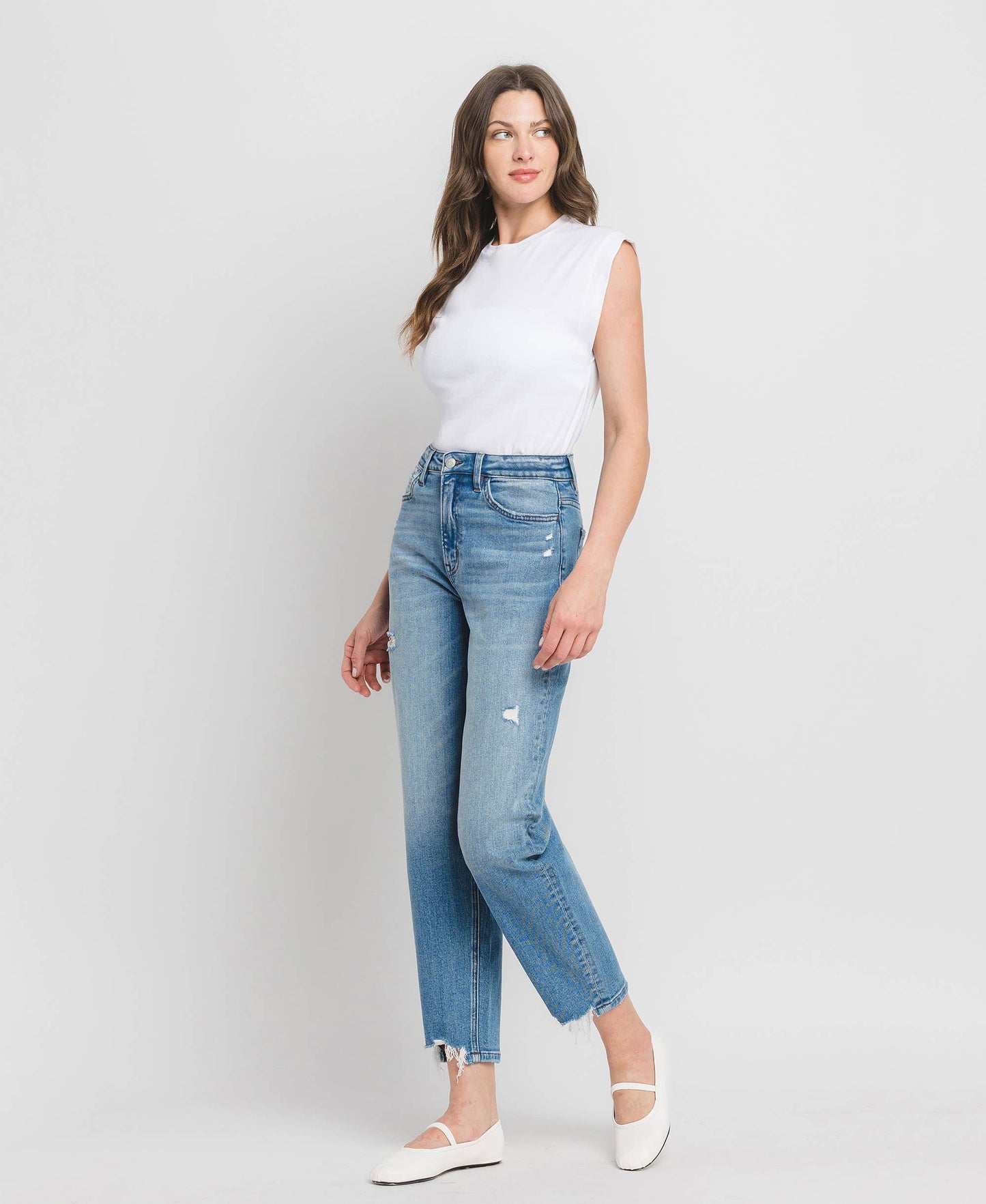 Super High Rise Barrel Fit Jeans