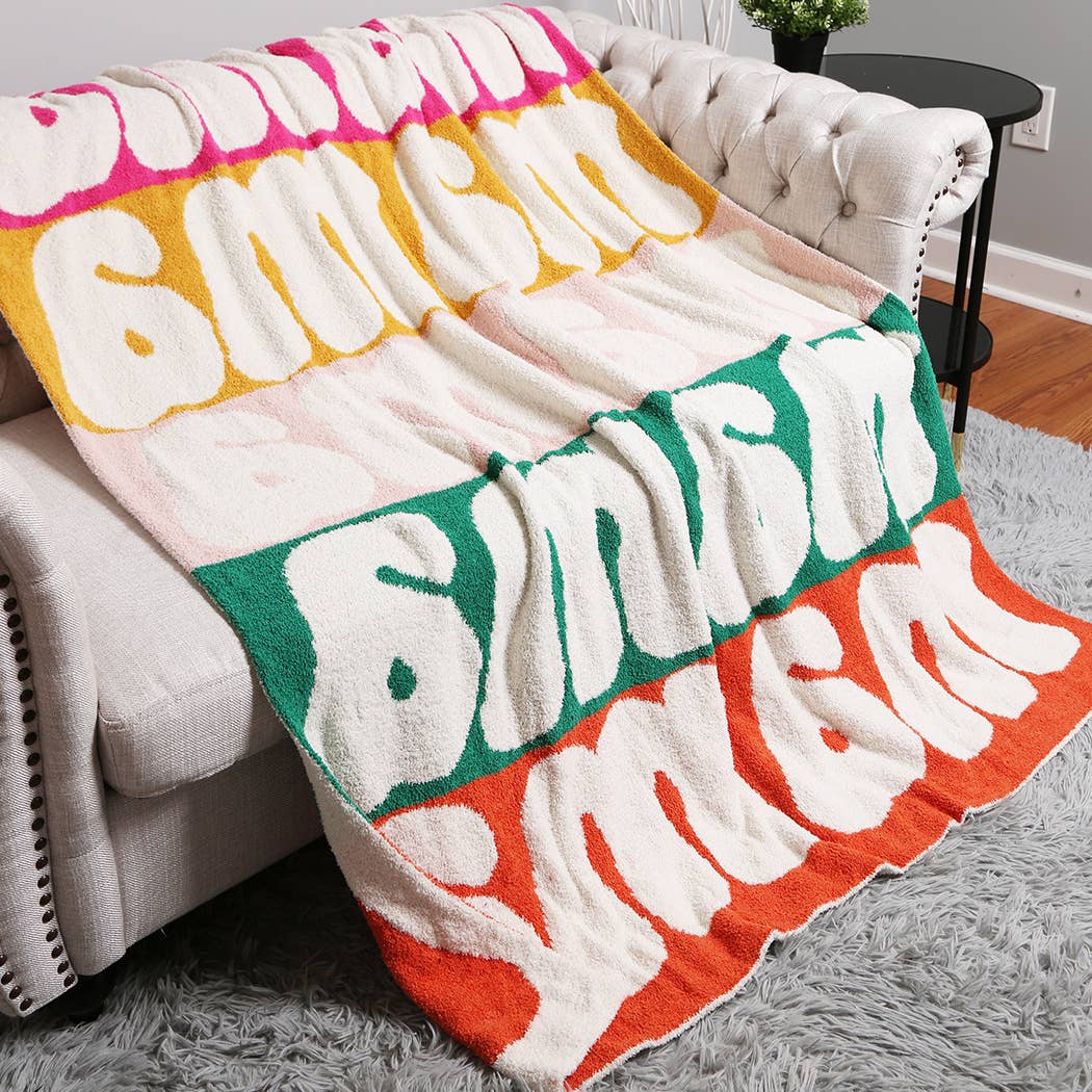 Mama Colorful - Soft Cozy Throw Blanket