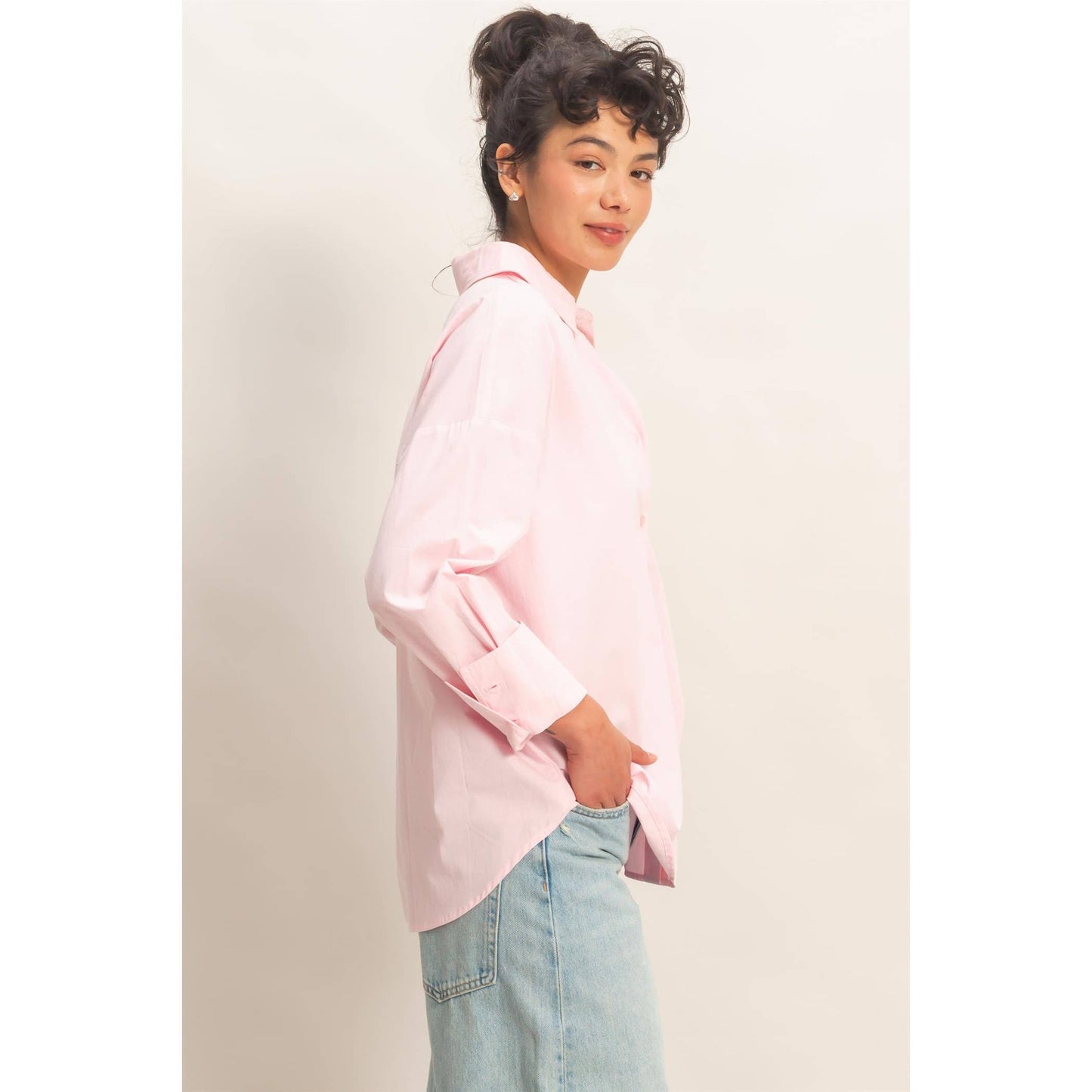 Button Up Poplin Shirt