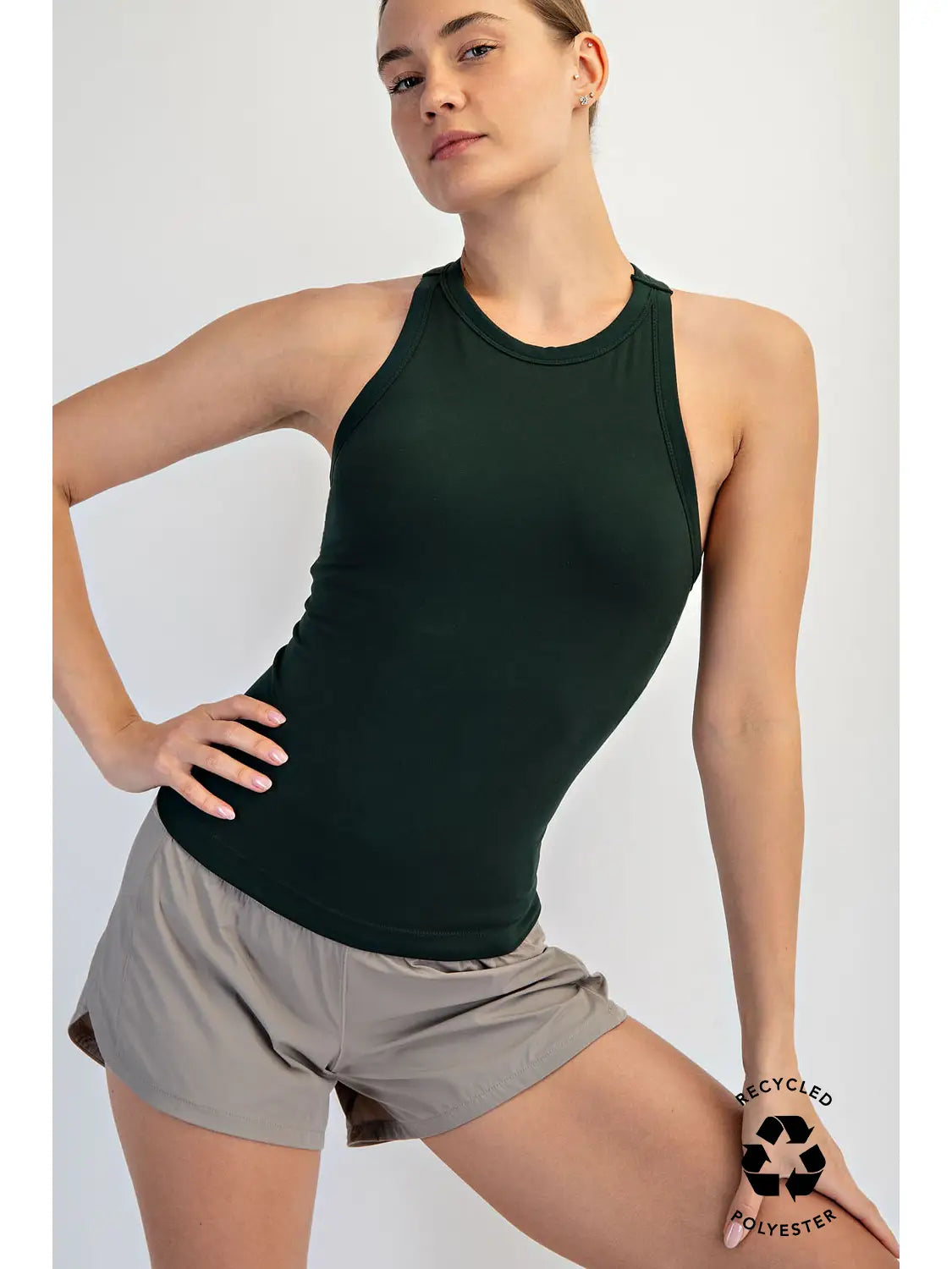 Regency Green Butter Soft Racerback Tank