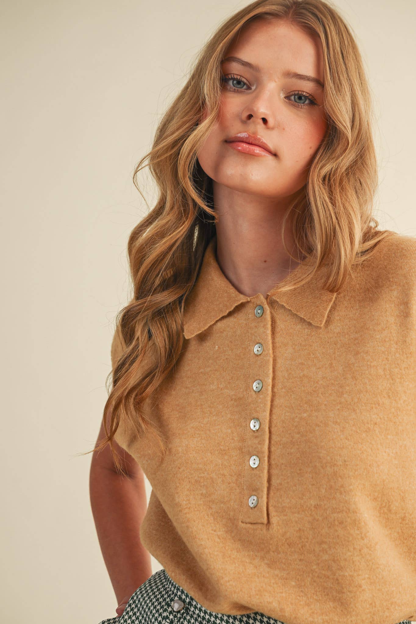 Cap Sleeve Sweater Vest