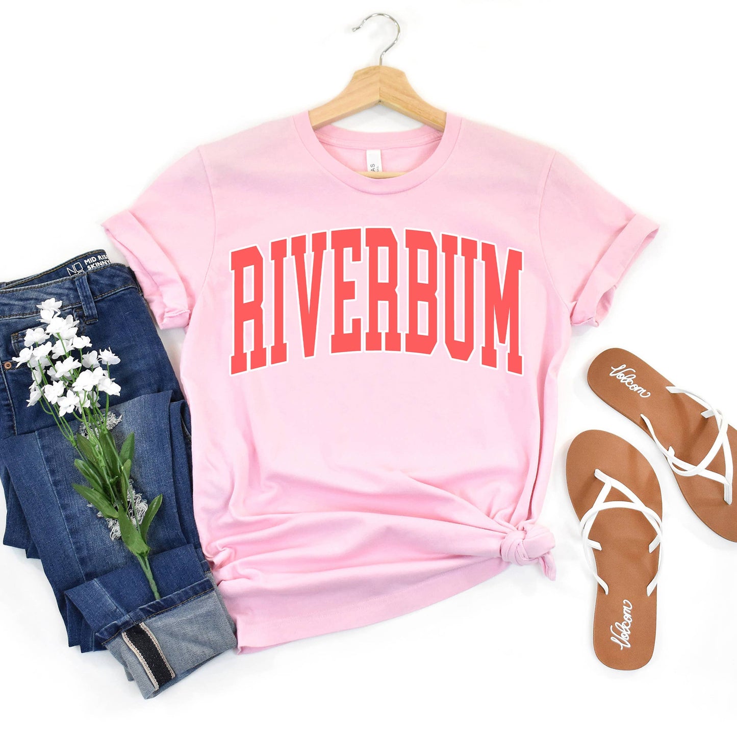 River Bum Pink Tee