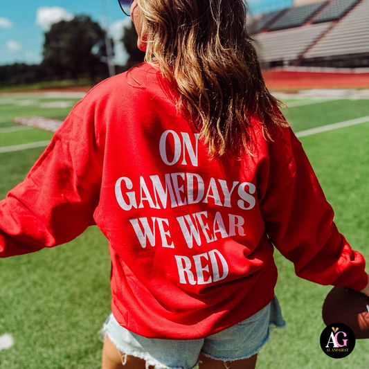On Gamedays We Wear Red