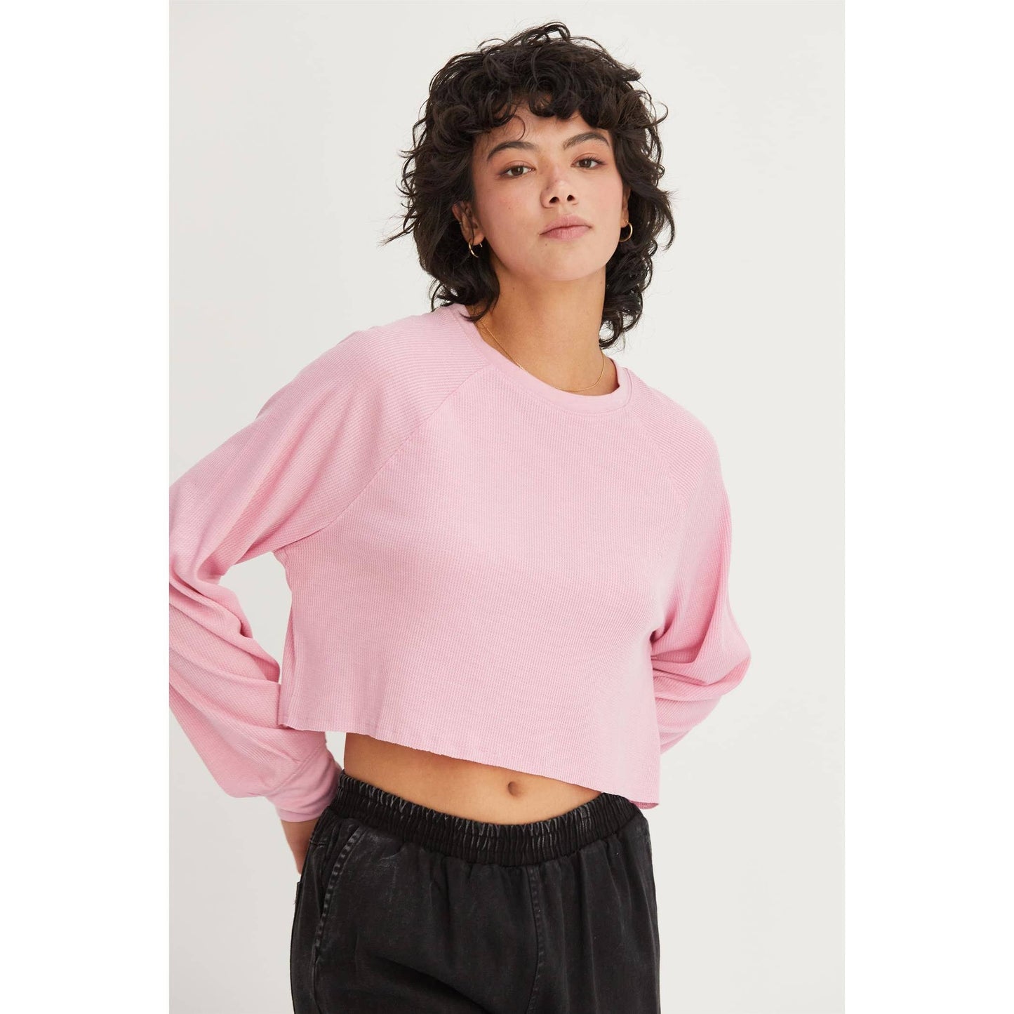 Raglan Sleeve Crop Top