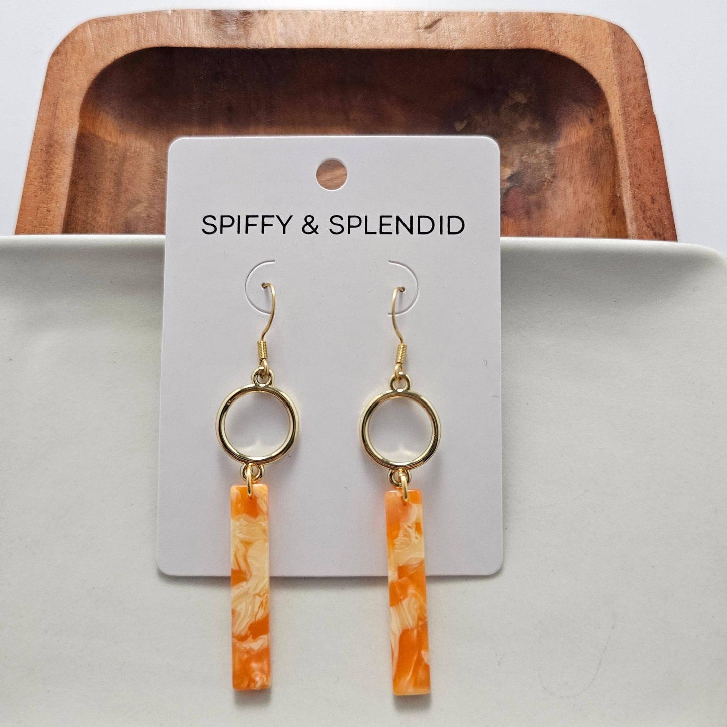 Isabella Earrings - Orange Popsicle