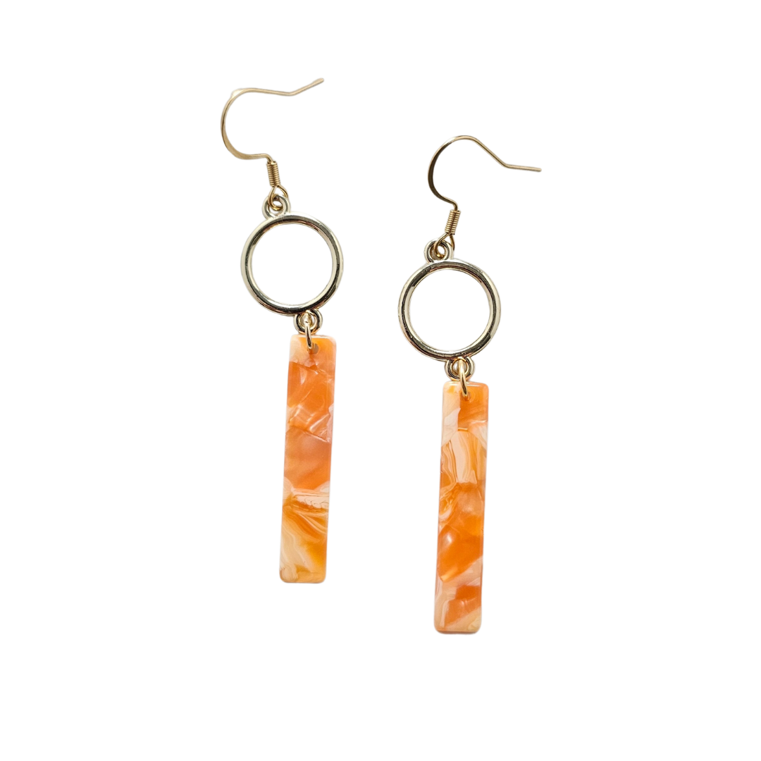 Isabella Earrings - Orange Popsicle