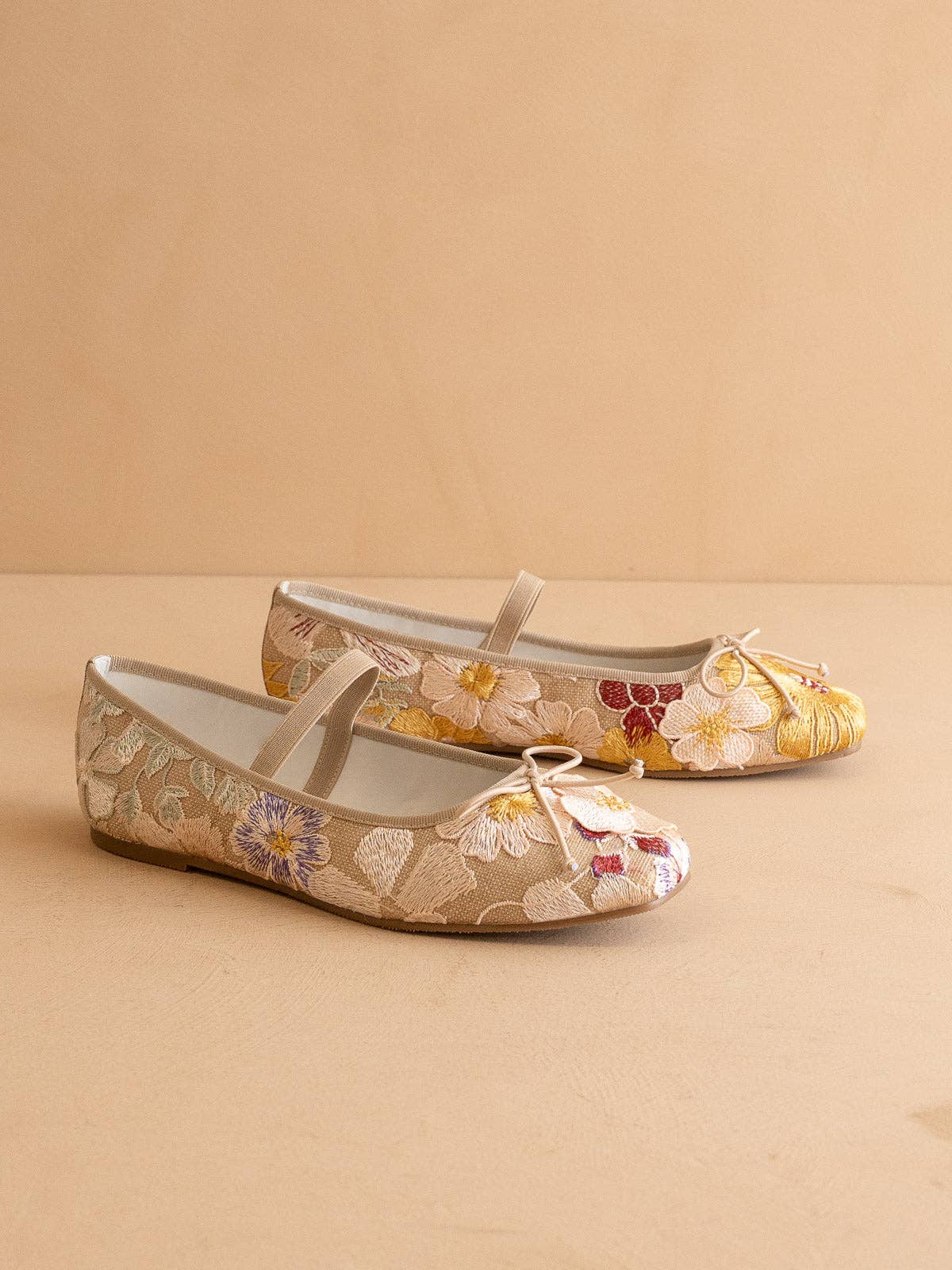 The London | Floral Ballet Pointe Flat