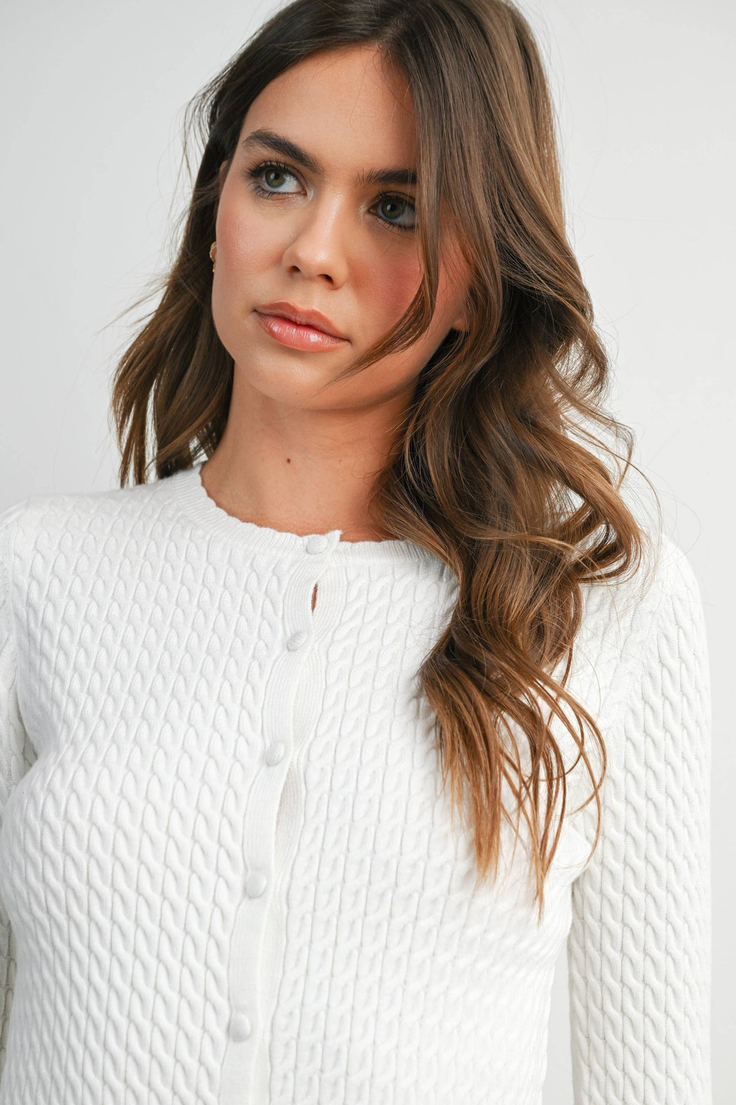 Button-Up Knit Cardigan