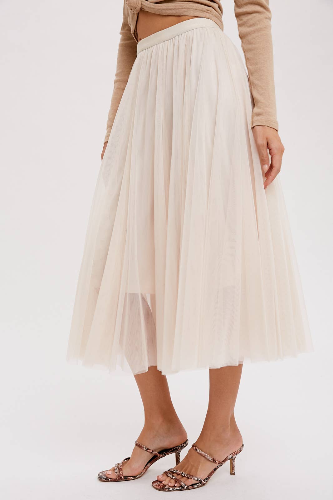 Holiday Tulle Midi Skirt