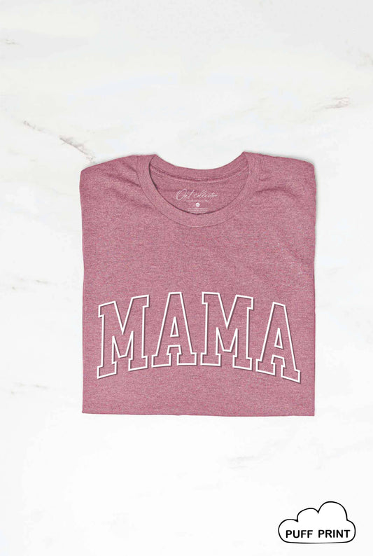 MAMA Puff Print Graphic T-Shirt