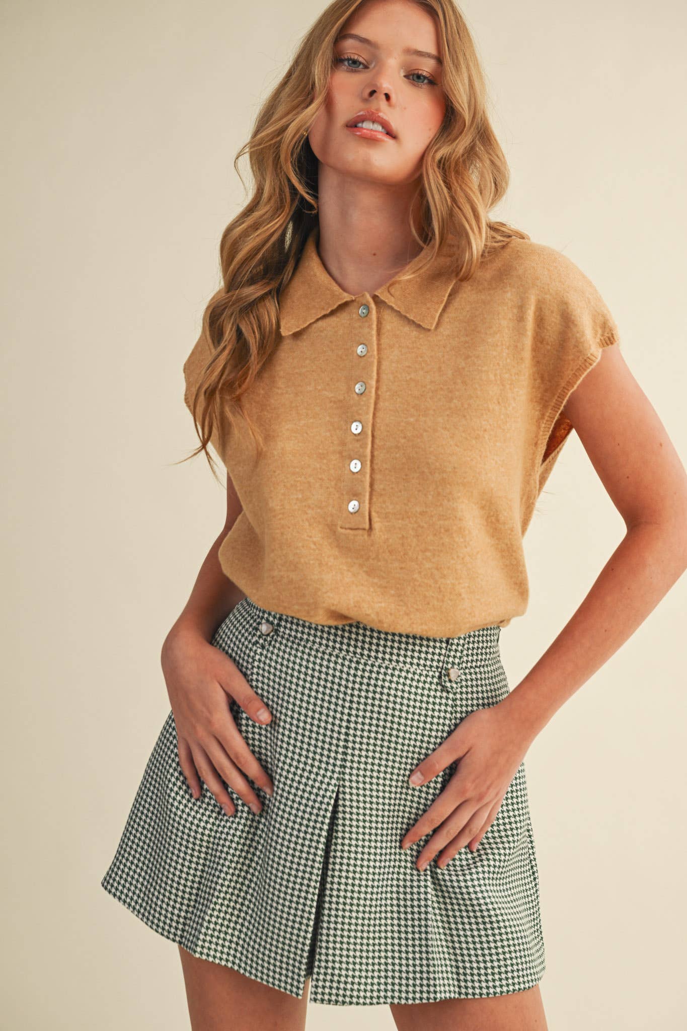 Cap Sleeve Sweater Vest