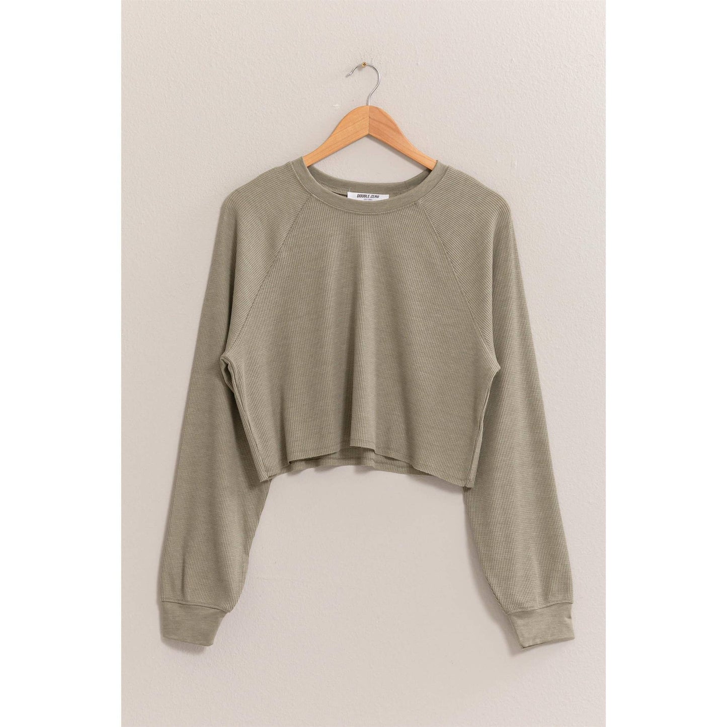 Raglan Sleeve Crop Top