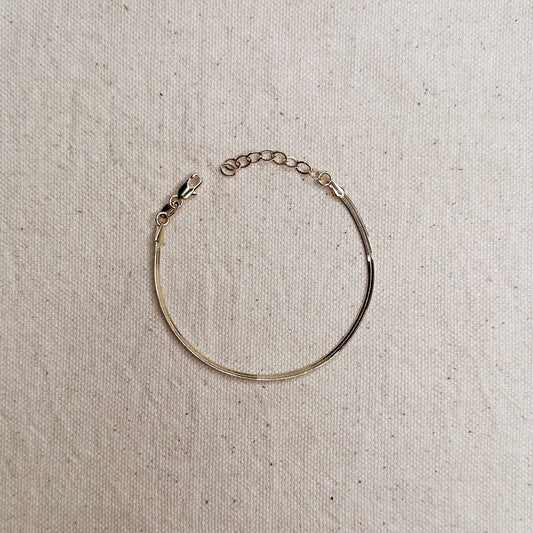 18k Gold Filled 2.0mm Thickness Herringbone Bracelet