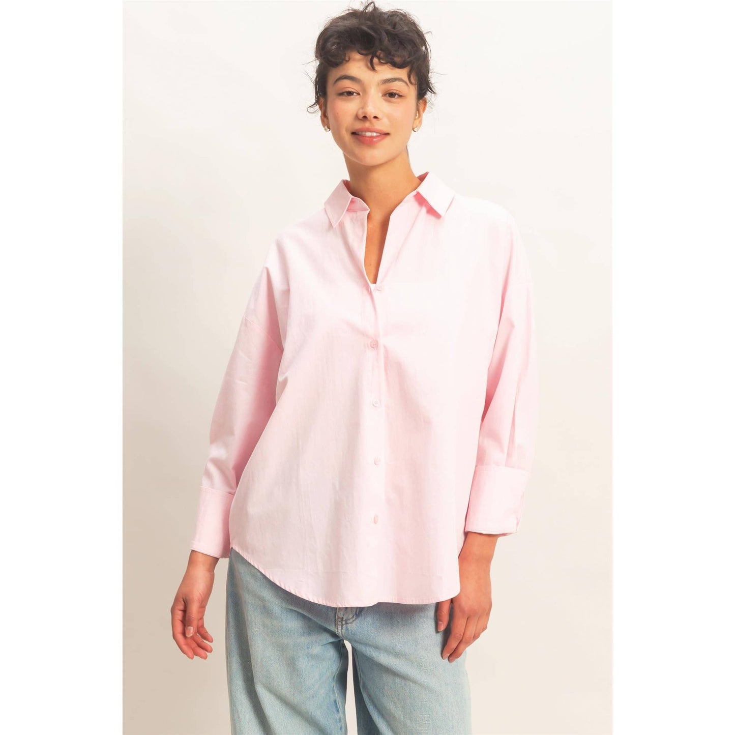 Button Up Poplin Shirt