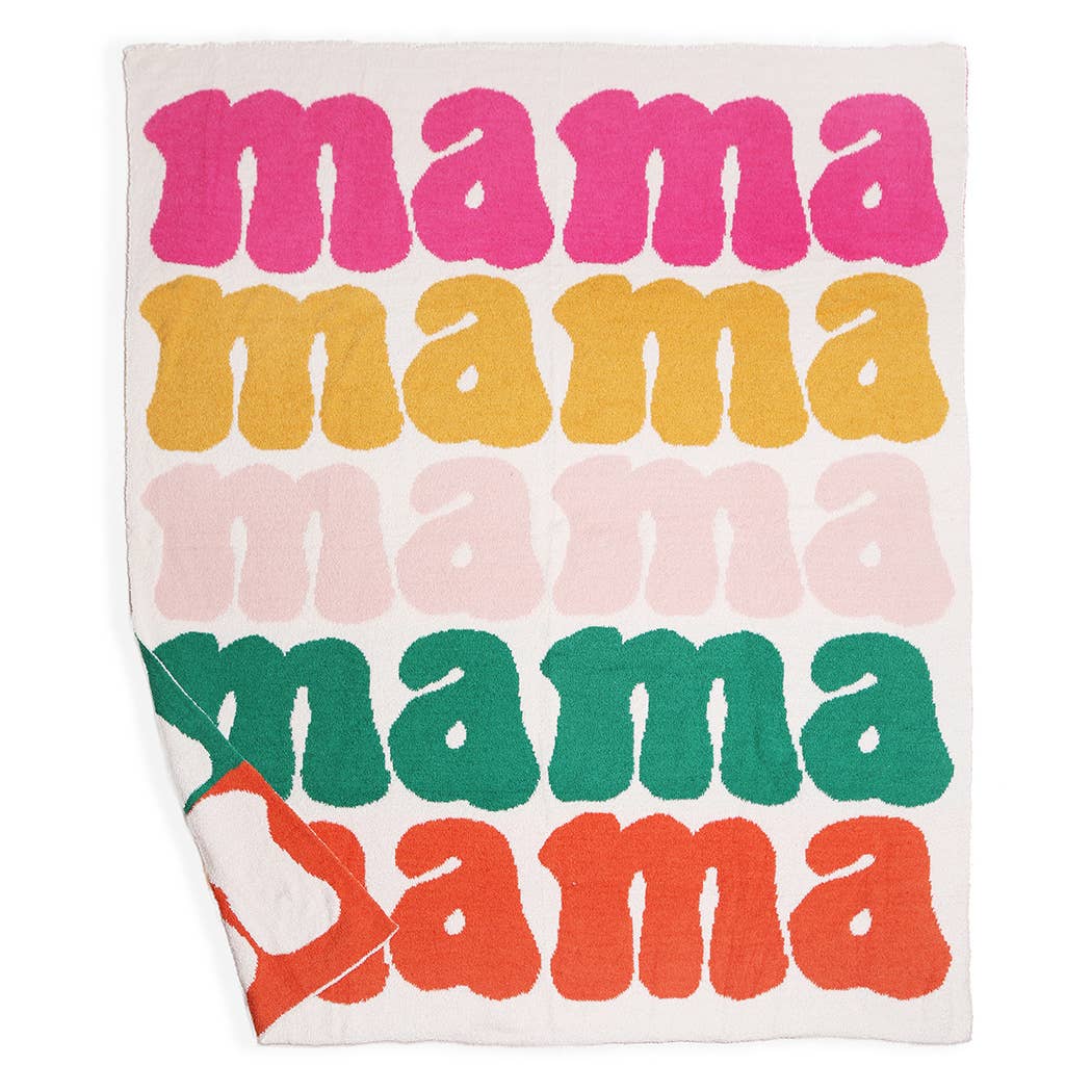 Mama Colorful - Soft Cozy Throw Blanket